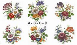 Traditional　Flowers　6柄セット