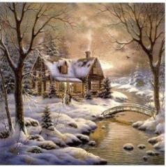 Winter　Cabin　　タイル用   HMO480