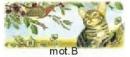 Christmas bird & cat   A42331B